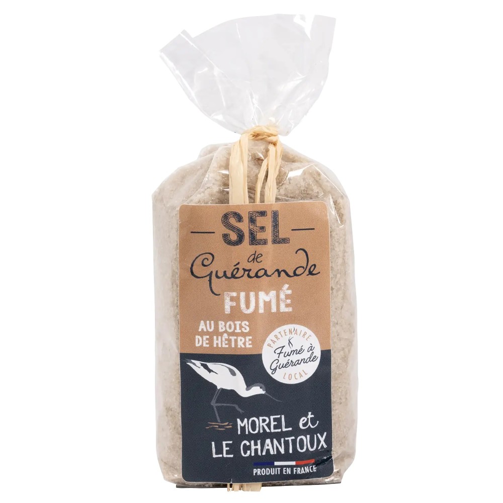Sel de Guérande fumé au bois de hêtre sachet de 190 g - L’Atelier du Sel | Pointe de Penmarc'h