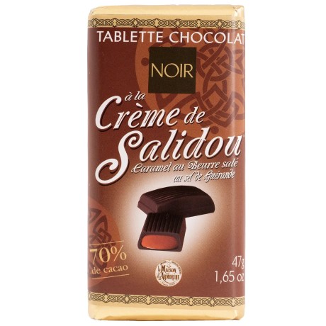 Mini tablette chocolat noir au Salidou 47 g, Maison d’Armorine | Pointe de Penmarc'h