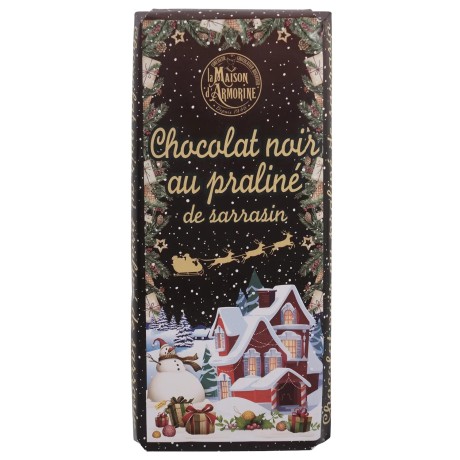 Chocolat noir au praliné de sarrasin - la tablette de 100 g