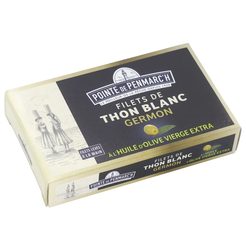 Filets de thon blanc germon à l'huile d'olive vierge extra  | Pointe de Penmarc'h