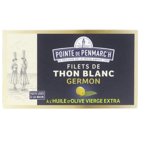 Filets de thon blanc germon à l'huile d'olive vierge extra  | Pointe de Penmarc'h
