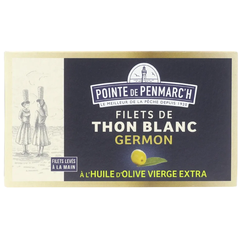 Filets de thon blanc germon à l'huile d'olive vierge extra  | Pointe de Penmarc'h