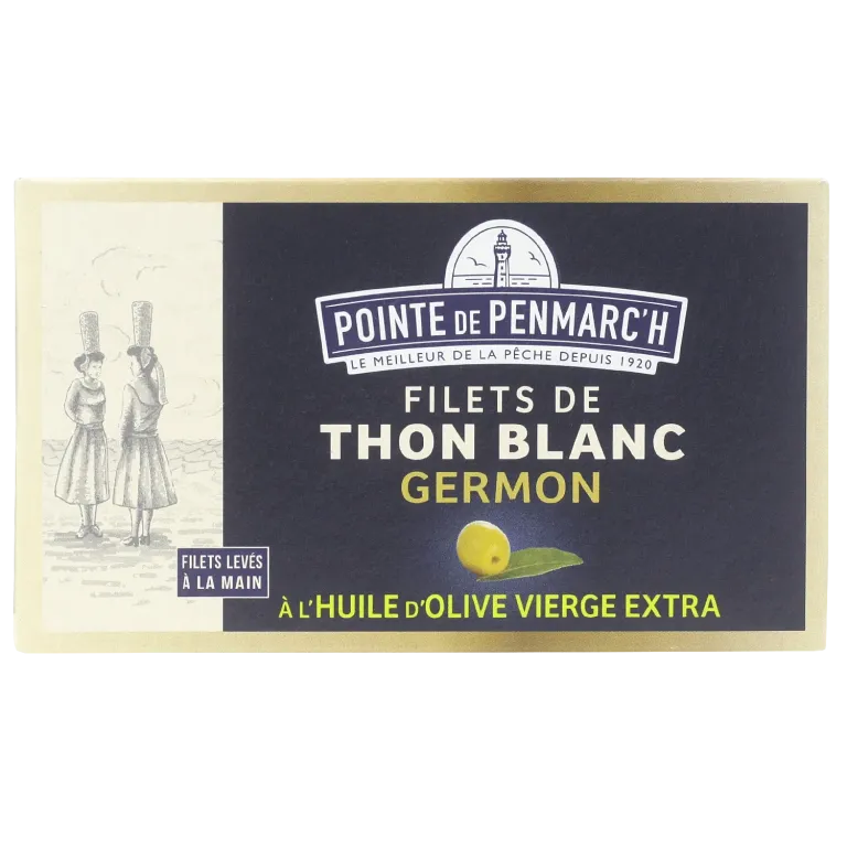 Filets de thon blanc germon à l'huile d'olive vierge extra  | Pointe de Penmarc'h
