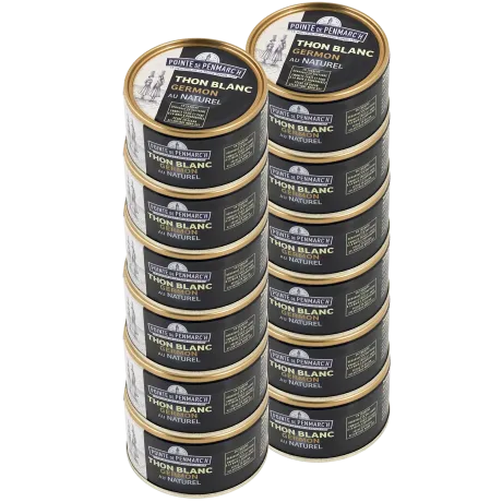 Thon blanc germon au naturel - le lot de 6 boîtes de 132 g | Pointe de Penmarc'h
