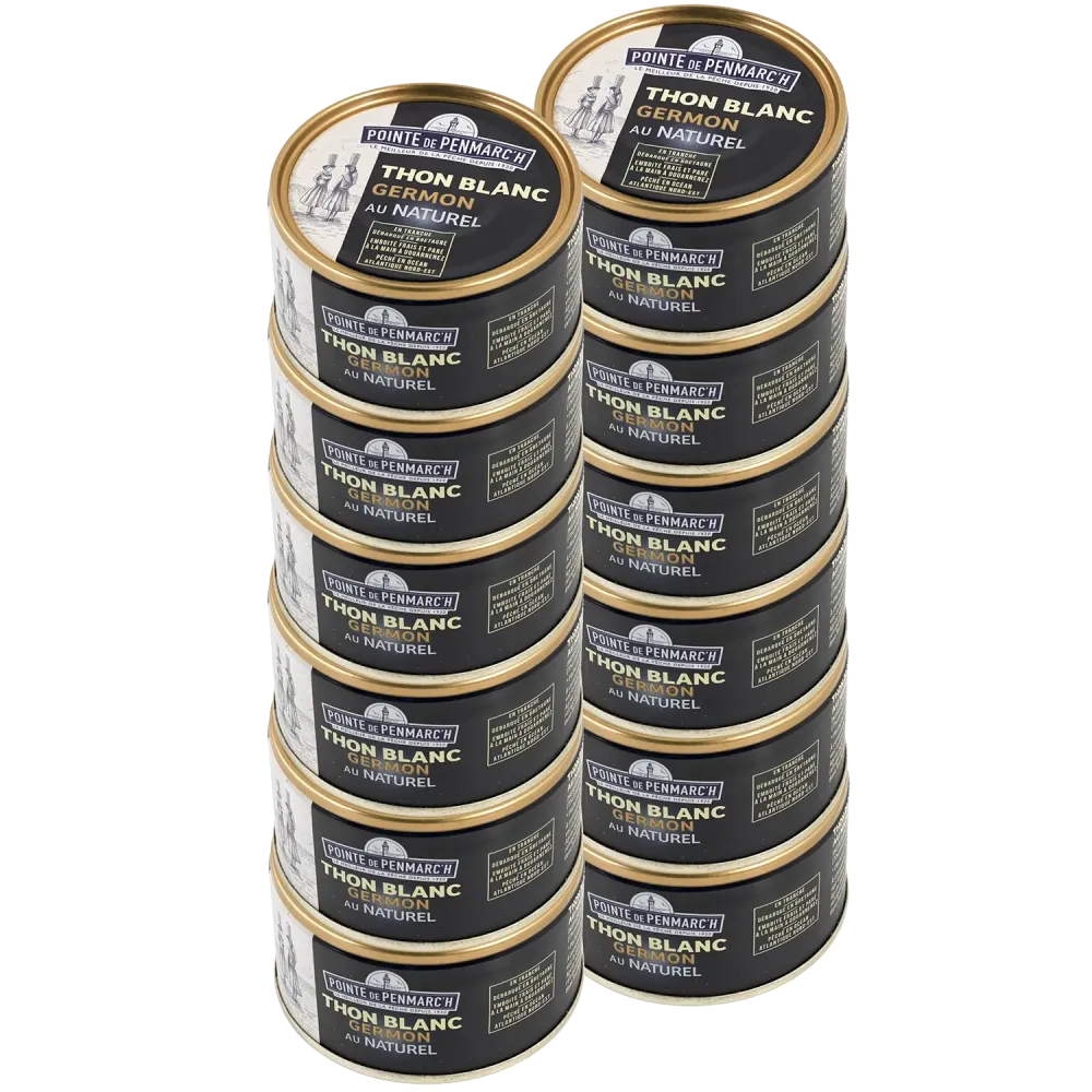 Thon blanc germon au naturel - le lot de 6 boîtes de 132 g | Pointe de Penmarc'h