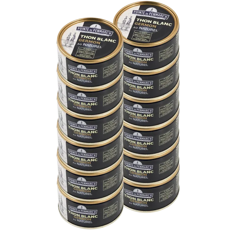 Thon blanc germon au naturel - le lot de 6 boîtes de 132 g | Pointe de Penmarc'h