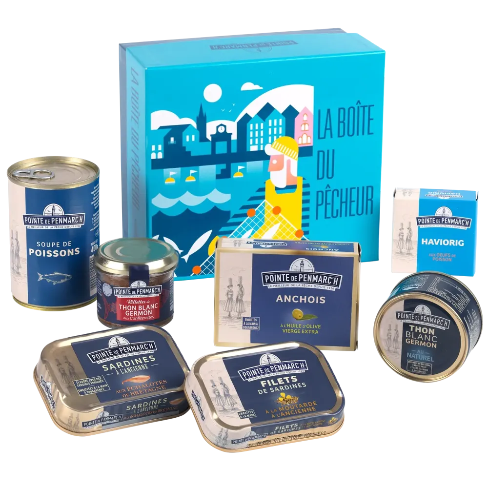 La boîte du marin pêcheur - assortiment de 7 produits  | Pointe de Penmarc'h