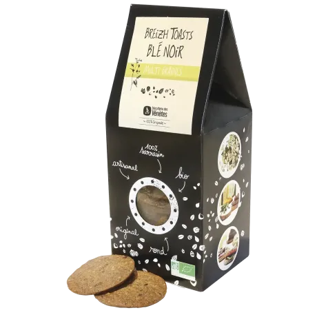 Breizh Toasts sarrasin & multi-graines BIO - Craquants bretons sans gluten