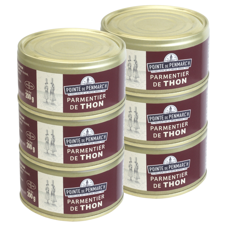 Parmentier de thon - le lot de 6 boîtes de 200 g