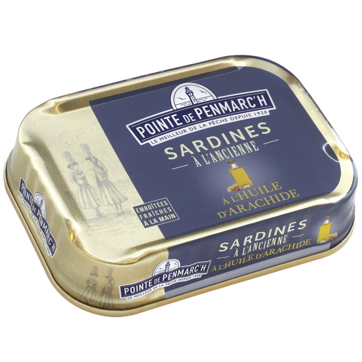 Sardines à l'ancienne à l'huile d'arachide