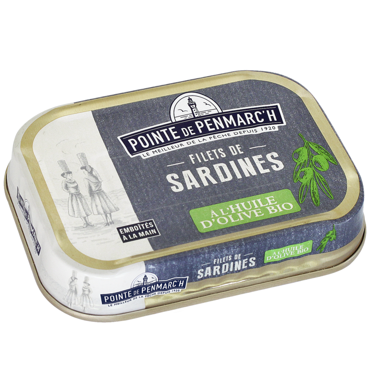 Filets de sardines à l'huile d'olive vierge extra bio