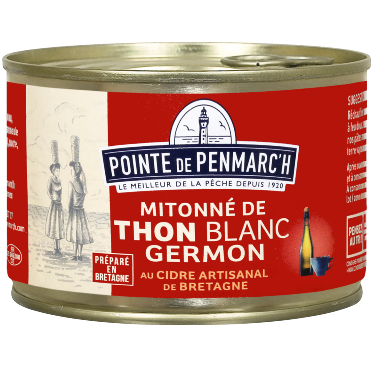 Mitonné de thon blanc germon au cidre de Bretagne  - la boîte de 400 g