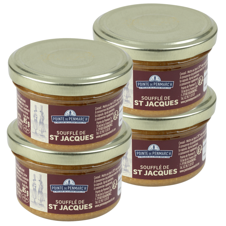 Soufflé de Saint-Jacques - le lot de 4 verrines de 85 g