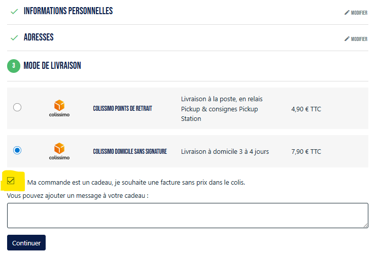 Commande cadeau pointe de penmarc'h