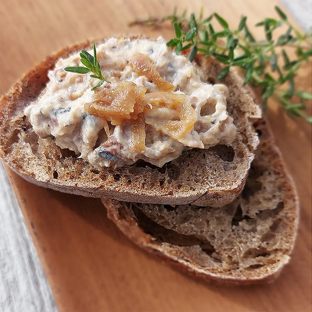 Rillettes faites-maison de sardines aux échalotes  