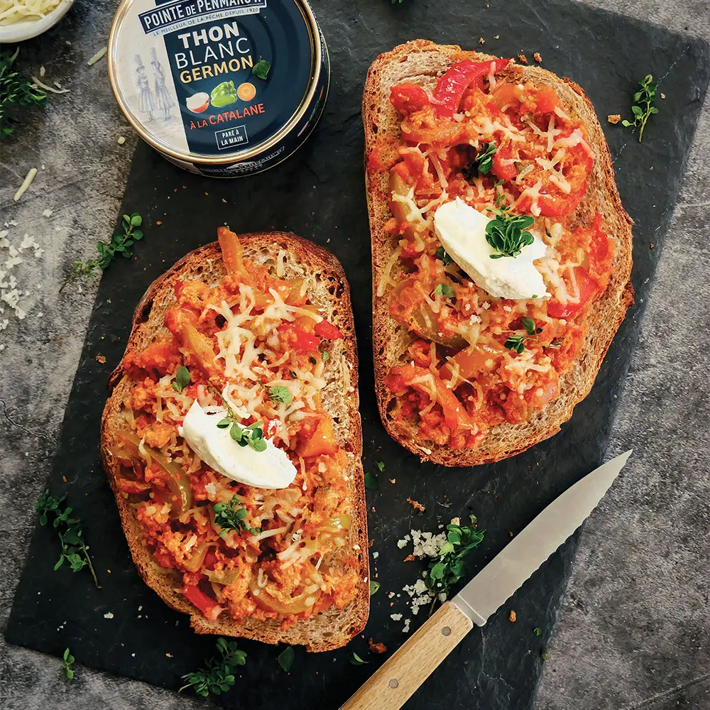 Tartines de thon Tex-Mex