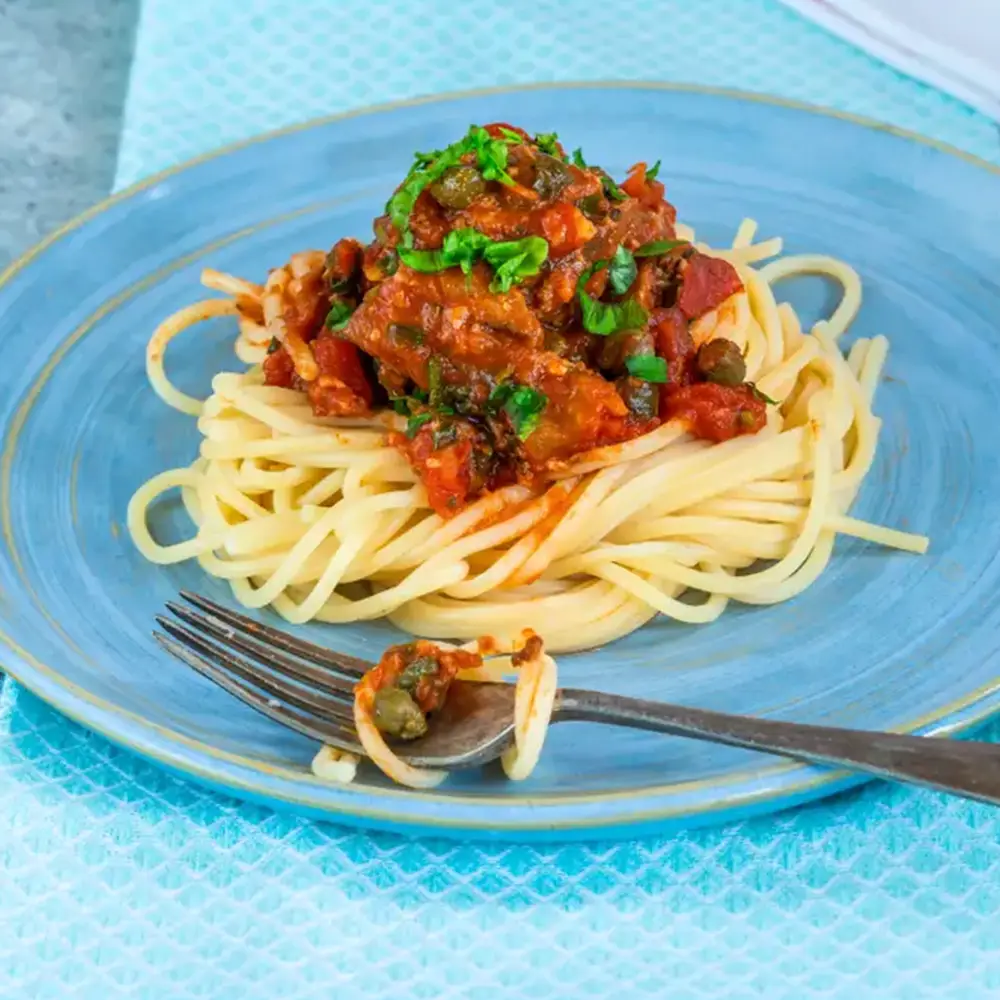 Spaghettis sauce bolognaise à la sardine 