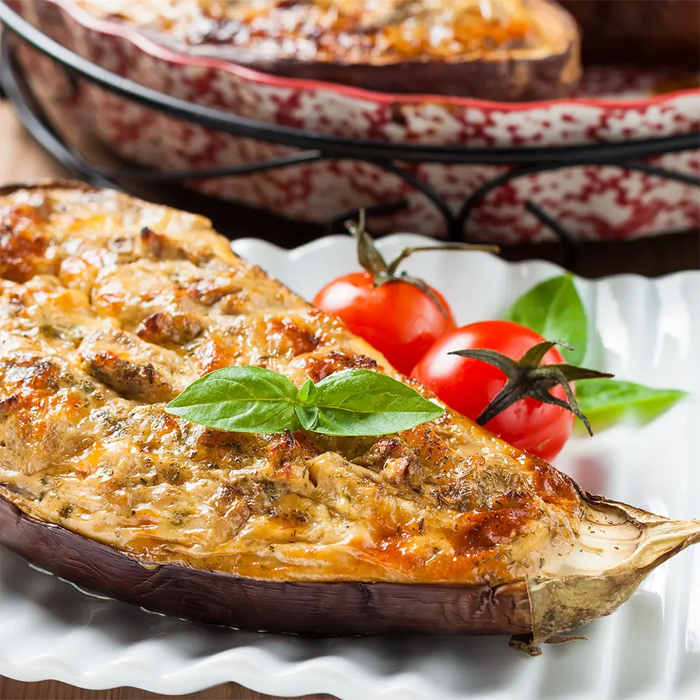 Aubergines farcies au thon blanc germon