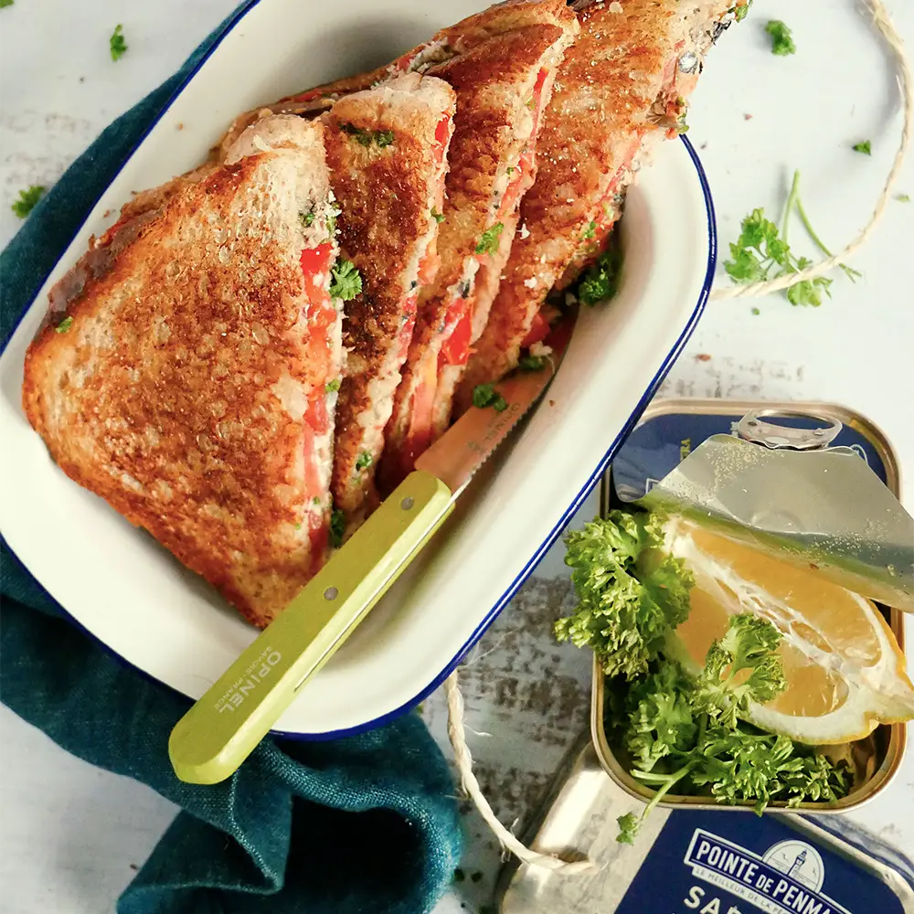 Croque-monsieur aux sardines