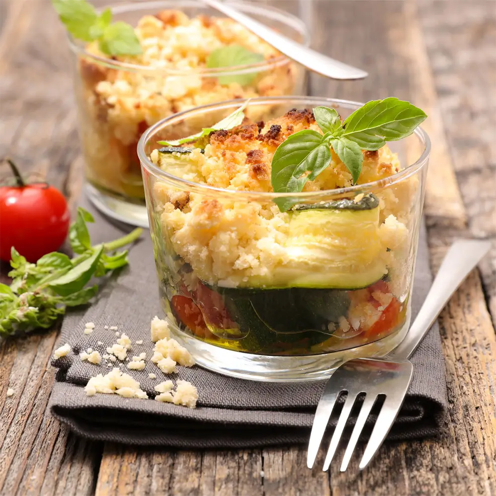 Crumble de sardines aux courgettes