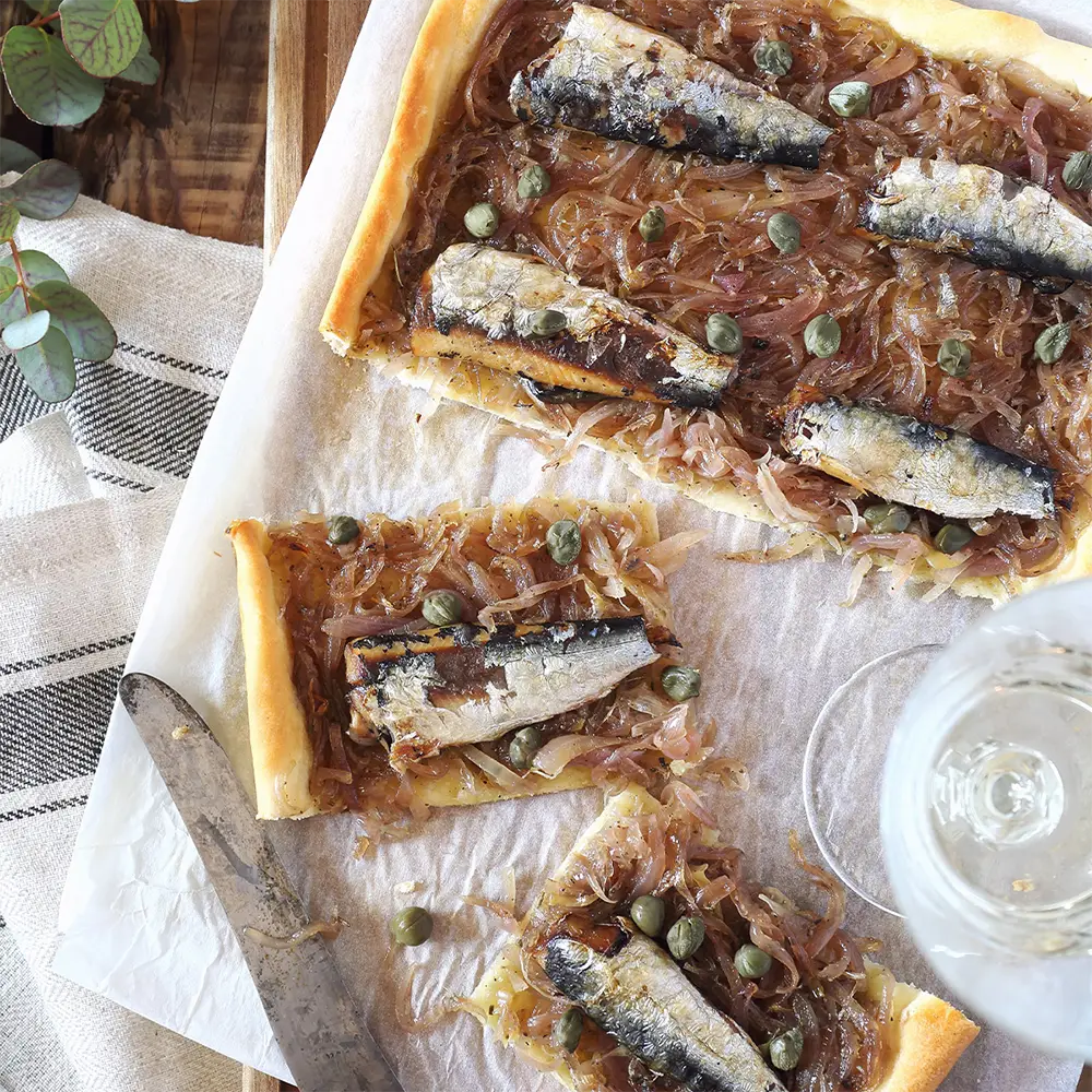 Pissaladière bretonne aux sardines