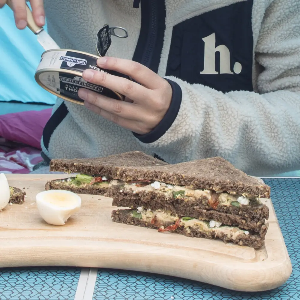Sandwich triangle au thon germon